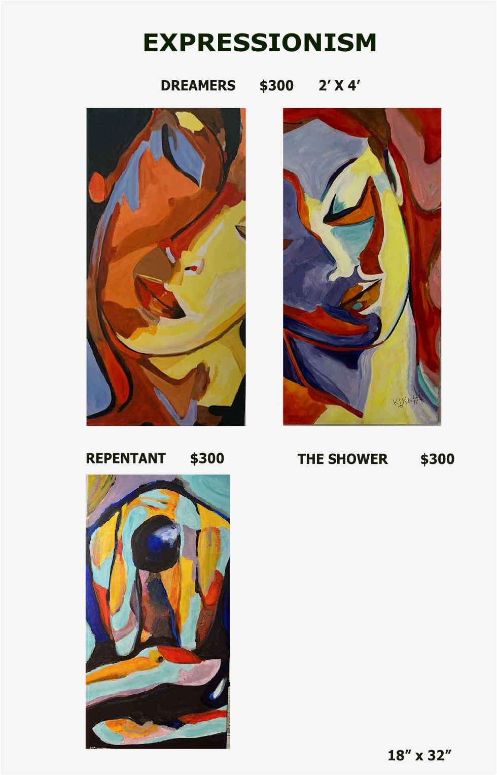 DREAMERS      $300      2’ X 4’
